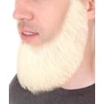 thumbnail image 2 of HPO Adult Men's Long Beard Set White Cosplay Facial Hair  Flame Retardant Synthetic Fiber, 2 of 5