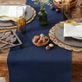 thumbnail image 4 of DII Nautical Blue Ribbed Table Runner 13x72, 4 of 5
