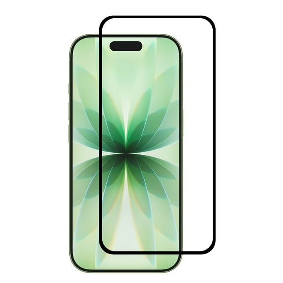 PAPAUTOP [2 Pcs] Black Full Coverage Easy Installation Tempered Glass Screen Protector for iPhone 17 2025 6.3"