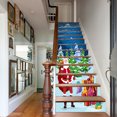 thumbnail image 4 of 3D Christmas Santa Stair Stickers Decals - Christmas gifts Claus Stair Risers Stickers Decals Removable Staircase Decals Vinyl Wall Stickers for Stair Steps Christmas Decoration, 4 of 8