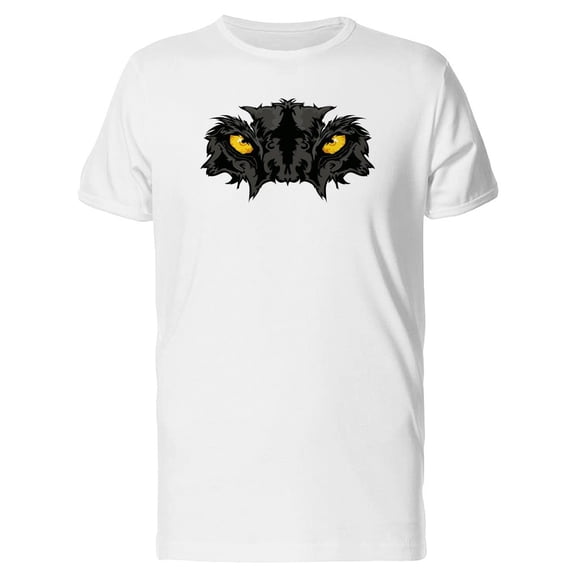Panther Eyes Mascot Cartoon Tee Men's -Image by Shutterstock