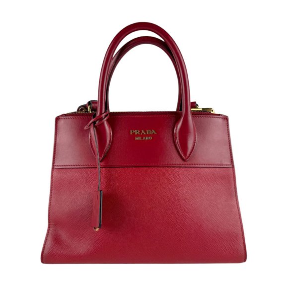 Pre-Owned Prada PRADA handbag shoulder bag leather red women's z10194