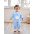 thumbnail image 6 of BemeyourBBs Baby Boy First Birthday Romper Long Sleeve Embroidery Cupcake Jumpsuit, 6 of 9