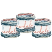 Lion Brand Yarn Mandala Impressions Patchwork Bulky Acrylic Yarn 3 Pack
