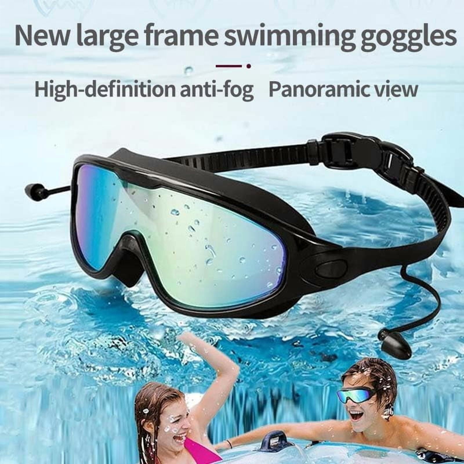 Blumi Baby Swim Goggles with HD Anti-Fog UV Protection & Leak-Resistant, Includes Nose Clip + Ear Plugs for Infants