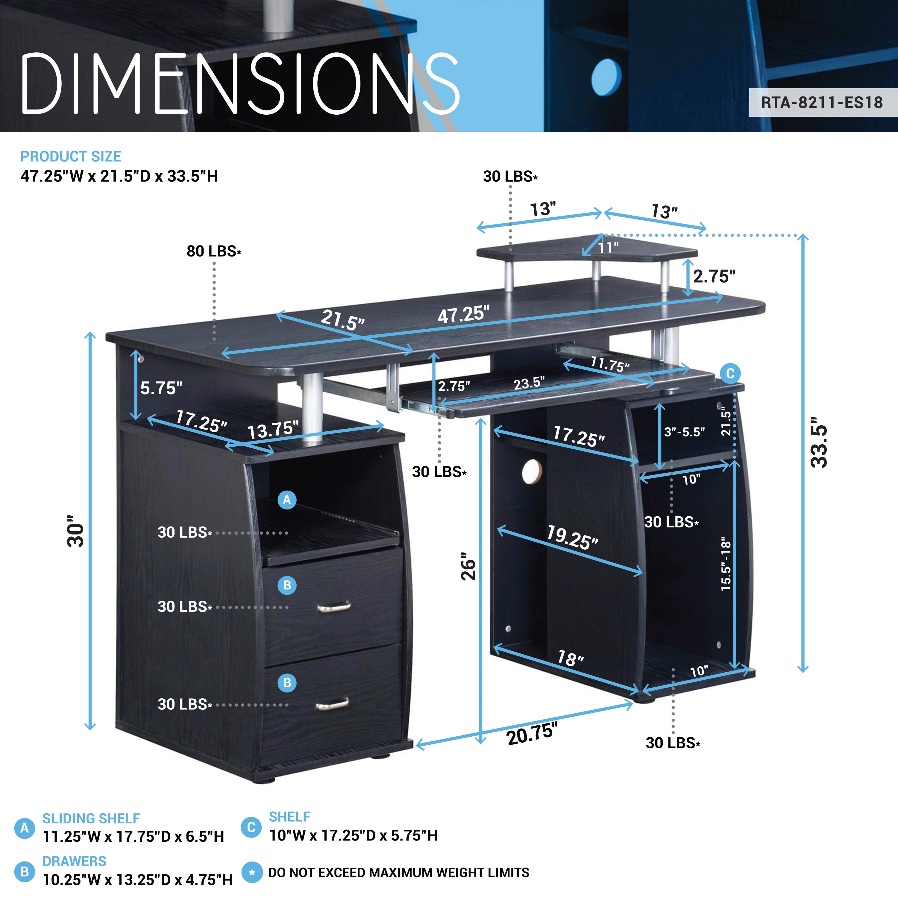 complete computer workstation desk