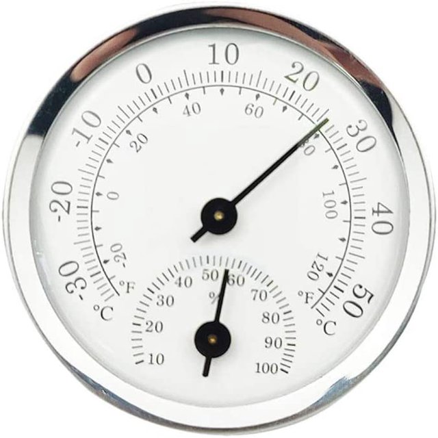 Higrómetro Termómetro Temperatura interior Sensor de humedad Monitor Detector Mediciones para el hogar Garaje Invernadero Bodega JFHHH pequeña