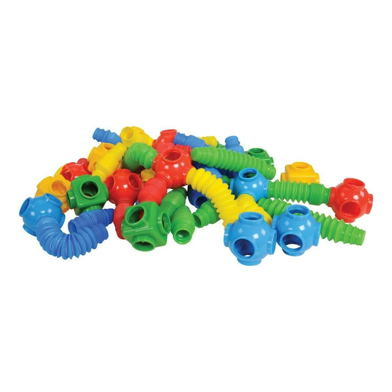 Joyn Toys Stretch Tubes & Connectors Set - 60 Pieces