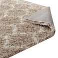 thumbnail image 6 of Modway Solvea Moroccan Trellis 8x10 Shag Area Rug in Beige and Ivory, 6 of 7