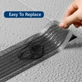 thumbnail image 4 of Disposable Hair Catcher Shower Drain Mesh Stickers, DIY Shower Drain Cover Hair Catcher for Any Length, 32.8 Foot Hair Stopper for Linear Shower Drain with Removal Tool, 3.54 Inch Width, 4 of 7
