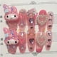 thumbnail image 3 of Pegatinas de uñas Sanrio Hello Kitty, calcomanía de uñas My Melody, figura de muñeco de dibujos animados, pegatina de uñas de Hello Kitty, regalos de Anime para niñas, 3 of 4