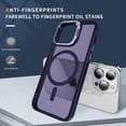 thumbnail image 5 of ELEHOLD Case for iPhone 15, Clear Transparent Camera Kickstand Case Shockproof Heavy Duty Protective Cover Case,Darkpurple, 5 of 8