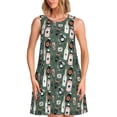 thumbnail image 1 of Balery Halloween Potions Vestidos de verano para mujer con estampado: vestido holgado sin mangas, vestido playero informal y cómodo para días calurosos., 1 of 7