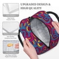 thumbnail image 3 of Rateoe Colorful Snake Pattern Lunch Bag Women, Lunch Box, Lunch Bag, Small Leakproof Lunch Tote Large Capacity Reusable Insulated Cooler Lunch Container, 3 of 6
