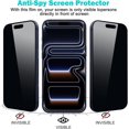 thumbnail image 3 of Protector de Pantalla ARERCO Paquete de 3 para iPhone 17 Pro Max 6.9" con Privacidad, 3 of 9