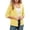 Yellow, variant on Women's Lightweight Cardigan Elegant Sun Knit Sweater Soft Loose Fit Casual Cover Up Outerwear Comfortable Stretchy Sleeve Tan Open Sweater XXL