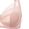 thumbnail image 3 of Xdegoge Lace Bra for Women Polka Dot Support Bra Half Cup Push-Up Bralette with Adjustable Straps, Breathable Sheer Elegant Underwear for All-Day Comfort, 3 of 5