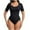 White, variant on Pitauce Women's Short Sleeve Shapewear Bodysuits Seamless Tummy Control Slimming Thong Bodysuit Going Out Tops Body Shaper