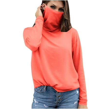 snilers Sun Shirt Women Sun Protection Tops Long Sleeve Shirts with Face Mask Hiking Fishing Outdoor Blouses