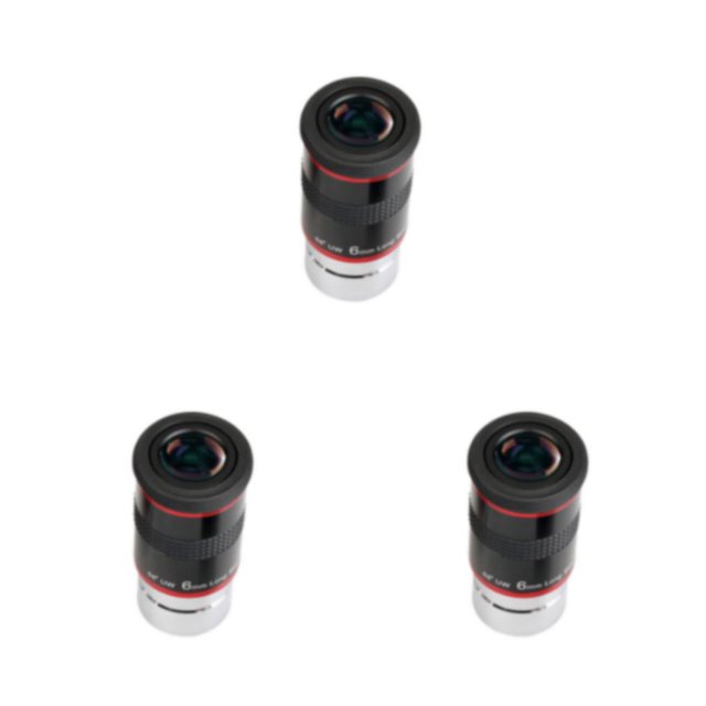 Ocular telescópico Kearding FMC 6mm 68 grados con protector de goma lente de ojo planetario de gran aumento