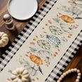 thumbnail image 2 of Orange Green Pumpkin Table Runner, Autumn Thanksgiving Kitchen Dining Table Decoration for Home Party Decor 13x60 Inches, 2 of 9