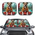 thumbnail image 2 of Vsdgher Meditating French Bulldog Print Car Windshield Sun Shade, Reflective Sunshade Window Sunshade Sun Visor Protector Fit for Cars,Trucks,SUVs-Small, 2 of 6