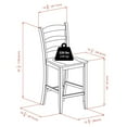 thumbnail image 3 of Winsome 94244 counter ladder back stool, 3 of 9