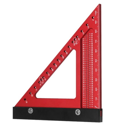 

Woodworking Triangle Ruler Aluminum Alloy High Accuracy Portable Rafter Square for Carpenter