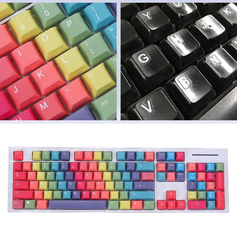 LIANXUE Rainbow Theme Keycaps 114-Key PBT Dye Subbed For MX Switch Mechanical Keyboard