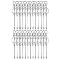 thumbnail image 1 of 26 Pcs Beadable Keychains, Silver Keychain Making Kit, 1 of 5