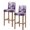 Purple, variant on Brown Mountain Bar Stool Covers Set of 4, Misty Forest Nature Woodland Pine Tree Landscape Stretch Bar Chair Covers with Backs, Removable Pub Counter Height Chair Cover for Kitchen Dining Room Cafe