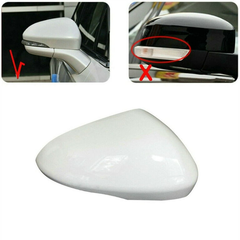 Pearl White Right Passenger Side Mirror Cover Replace for ford Fusion 2013 2021