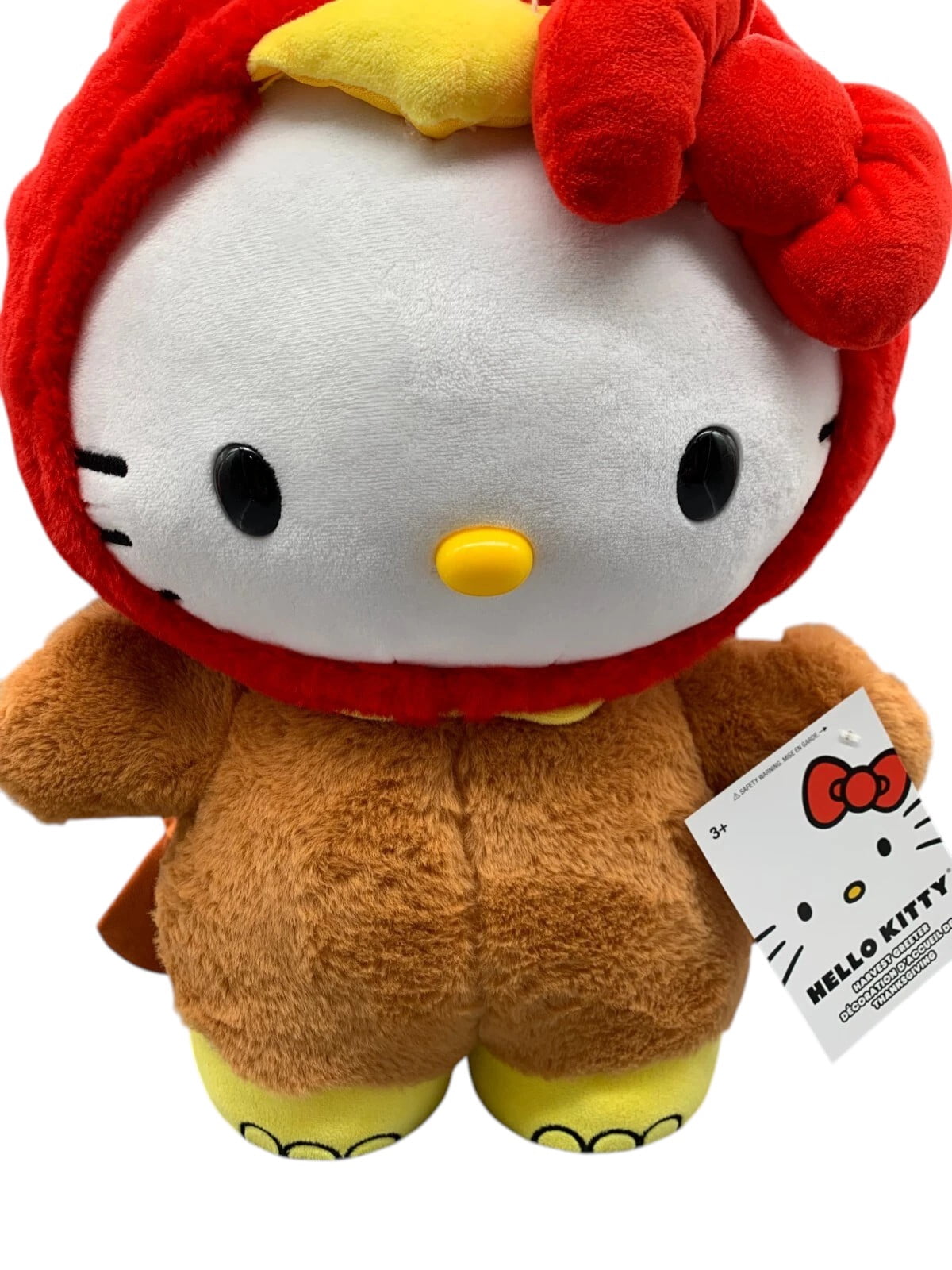 HELLO KITTY AS TURKEY THANKSGIVING HARVEST GREETER 18" PLUSH BRAND NEW NWT