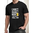 thumbnail image 1 of Beer Lovers Tee Shirt - Funny Graphic Print, Casual Short Sleeve T-Shirt for Men, Summer Wear, Relaxed Fit, Comfortable Fabric, 1 of 6