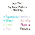 thumbnail image 4 of EXPO Dry Erase 2-in-1 Markers, Chisel Tip, Assorted, 4-Count, 4 of 5
