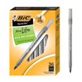 thumbnail image 1 of Bolígrafo BIC Round Stic Xtra Life con bolígrafo negro, paquete de 36, 1 of 8