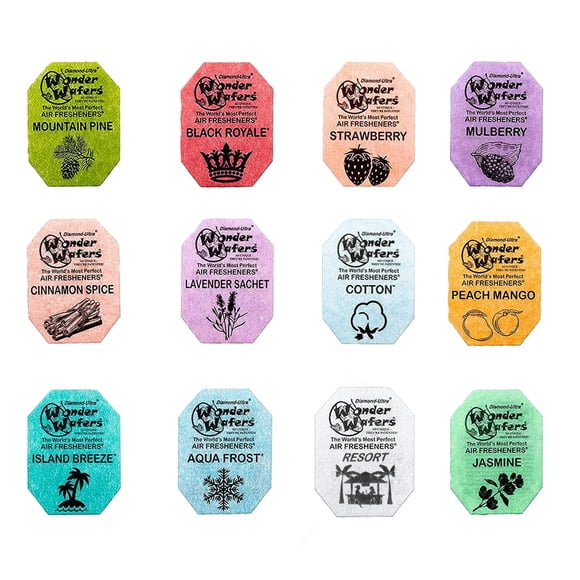 GARIZZE Paquete de 12 Pastillas Aromatizantes Wonder Wafers