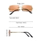 thumbnail image 2 of Gafas de sol Weewooday, rectangulares, sin montura, tintadas, vintage, Y2K, 2 of 6