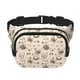 thumbnail image 1 of Fotbe Retro Rooster Cangurera Cuadrada con Estampado de Doble Capa, Bolsa de Cintura Ajustable Mini para Hombres y Mujeres, 1 of 9