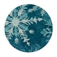 thumbnail image 4 of BANET Winter Snowflakes Round Fitted Tablecloth with Elastic Edge, White Snowflakes Table Cover Waterproof Wipeable Table Cloths for Round Tables, Ideal for Patio, Fits Round Tables 54"-58, 4 of 8