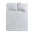 thumbnail image 3 of VCNY Home Lucy 3-Piece White Diamond Pinsonic Quilt Set, Full/Queen, Adult, Unisex, 3 of 5