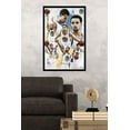 thumbnail image 2 of NBA Golden State Warriors - Stephen Curry 16 Wall Poster, 22.375" x 34", Framed, 2 of 2