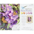 thumbnail image 2 of Paintworks Paint By Number 11x14 Clematis&Butterfl, 2 of 2