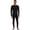 Black, variant on Woolcano Men’s 100% Merino Wool Base Layer Set Lightweight Thermal Underwear for Ski Winter Outdoor Sports