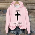 thumbnail image 2 of Winter Womens Hoodies Sweatshirts Long Sleeve Sweaters Casual I Can't But I Know A Guy Printed Fun Shirt Plus Size Blouses Tops, 2 of 5