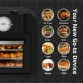 thumbnail image 5 of Aria Air Fryers Retro 17QT Air Fryer Oven, Onyx - Multifunctional Cooking Accessories, 5 of 5