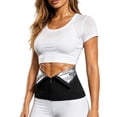thumbnail image 4 of Women's Sweat Waist Trainer Belt Underbust Sport Girdle Waist Cincher Workout Belt Trimmer Corsets Hourglass Body Shaper, 4 of 10