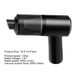 thumbnail image 4 of Aspirador de coche inalámbrico de carga USB 120W 6000rpm para oficina en casa (negro), 4 of 7