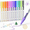 A-12 colors, variant on JusArt Outline Sparkle Markers, Glitter Markers,18 Metallic Shimmer Pens for Adult Coloring, Cool Fun Drawing Supplies for Christmas, Easter, Halloween
