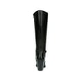 thumbnail image 3 of NATURALIZER Womens Black Non-Slip Cushioned Block Heel Zip-Up Leather Heeled Boots 8.5 M, 3 of 4